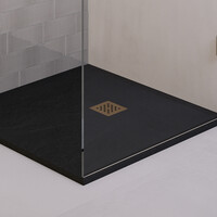 Afvoerrooster Goud t.b.v. Douchebak Relievo Crag