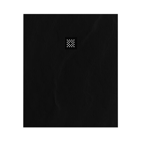 Douchebak Sanitop Just Creating Relievo Crag 100x120 cm Mat Zwart 