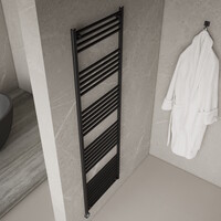 Elektrische Radiator BWS June 900W 180x55 cm 900W Mat Zwart