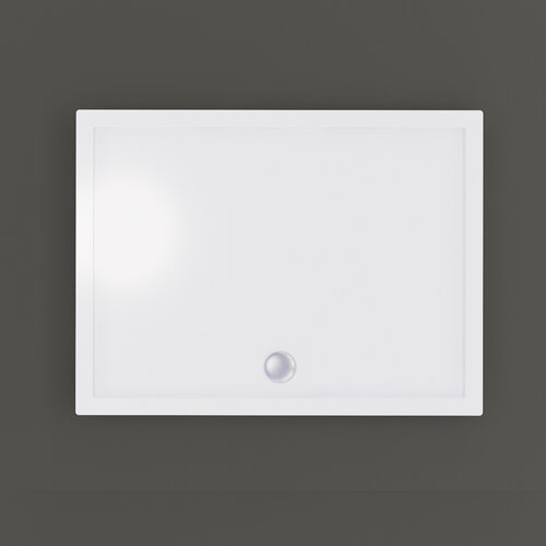 Douchebak BWS Nua Rechthoek Acryl 70x80 cm Wit Inclusief Plint 