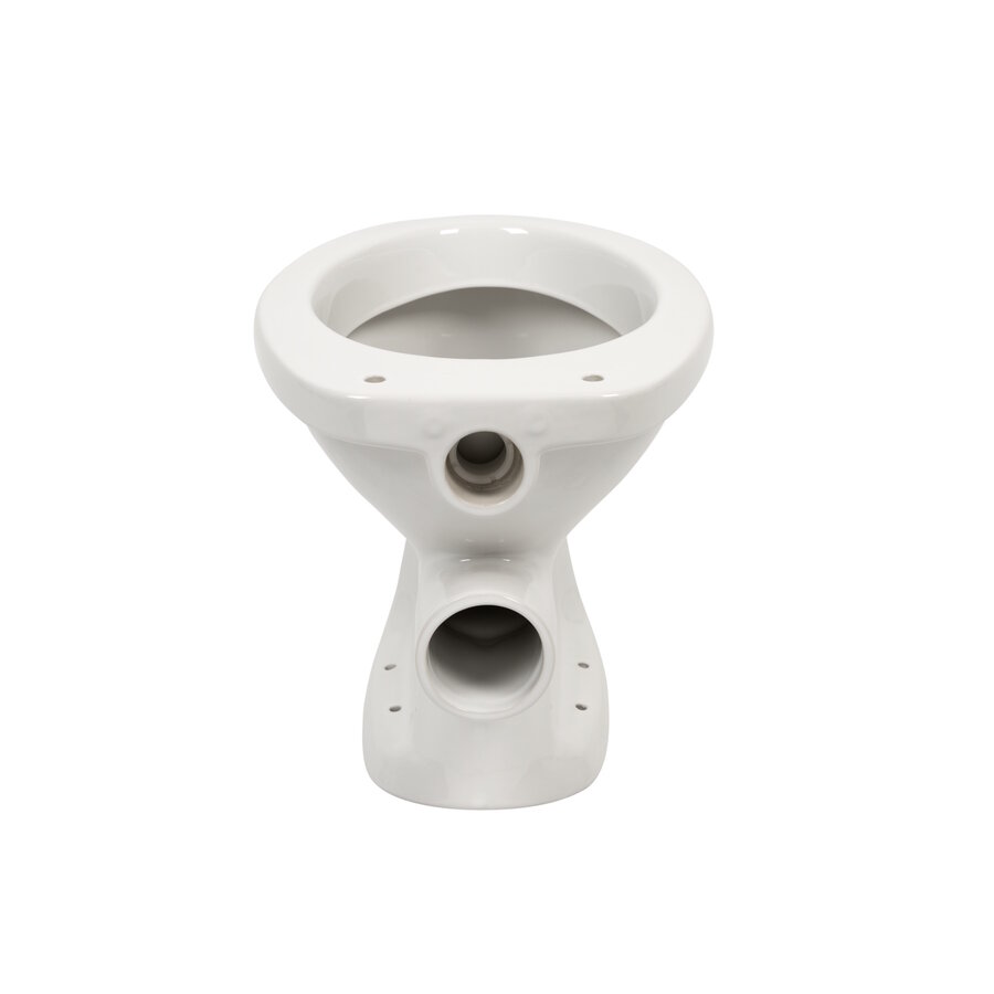 Toiletpot Plieger Brussel Vlakspoel Zonder Bril Wit