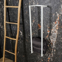 Handdoekenrek AQS Industrieel 95x25x20 cm Wit