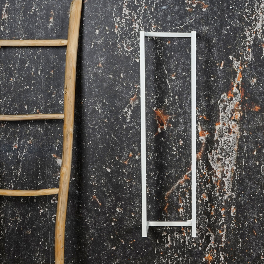 Handdoekenrek AQS Industrieel 95x25x20 cm Wit