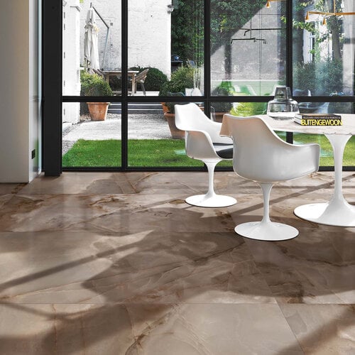 Vloertegel Florim Reves De Rex Douglas & Jones 60x120 Magnum Choco Glans (Doosinhoud: 2.16 m2) 