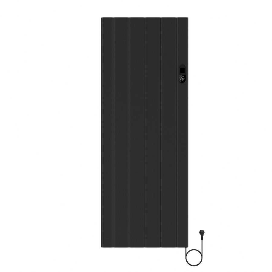 Elektrische Radiator BWS Boss 2.0 Met Wifi 2000W 160x60.8 cm Mat Zwart