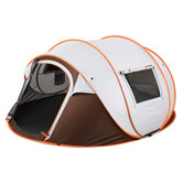 Fly Lab Luxury Pop Up Tent - Camping tent - Gray / Orange - 4 Persons