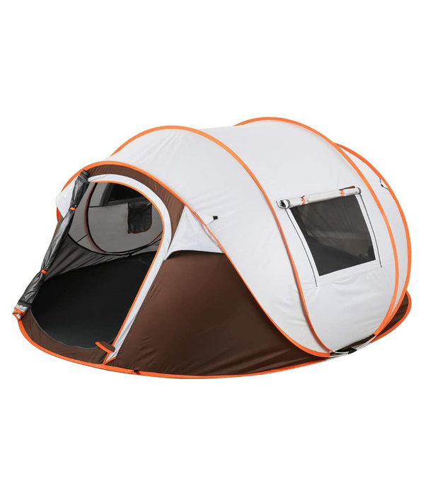 Fly Lab Luxury Pop Up Tent - Tienda de campaña - Gris / Naranja - 4 Personas
