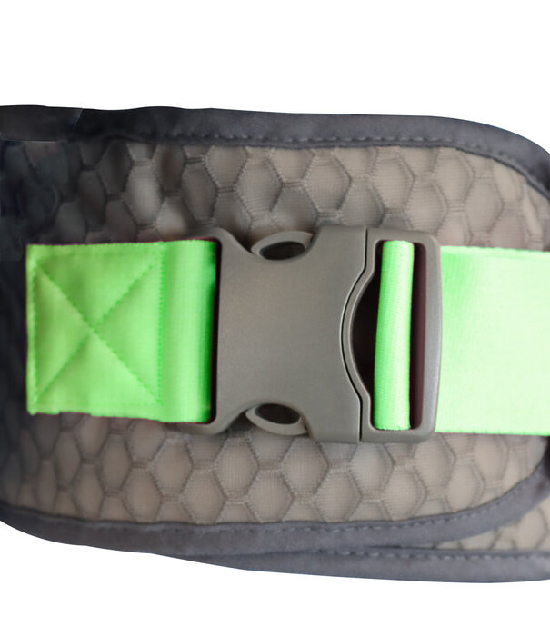 Fly Lab Ergonomic Baby Carrier + Storage Pockets - Lime/Grey