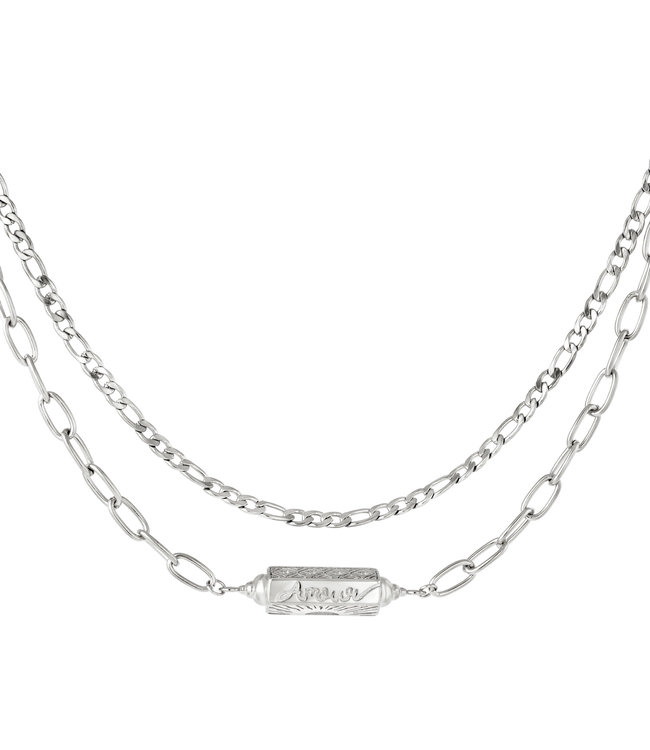 Amour Hexagon Necklace