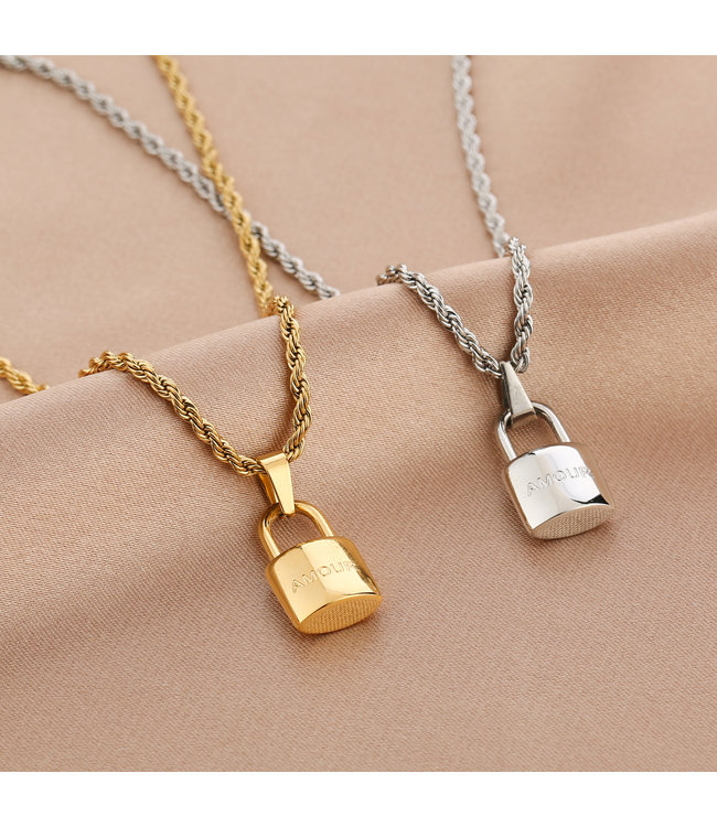 Amour Lock Necklace
