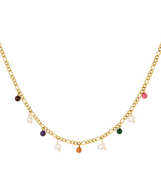 Colored Charms Necklace