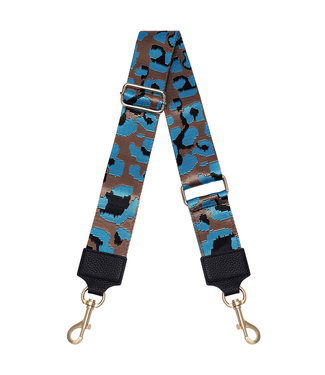 Colored Panther Bag Strap / Blue
