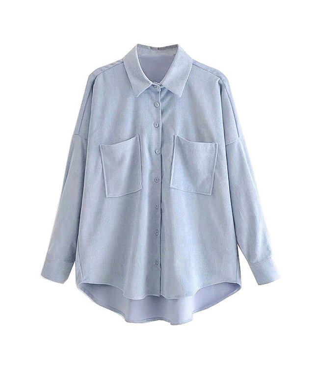 Corduroy Blouse / Blue