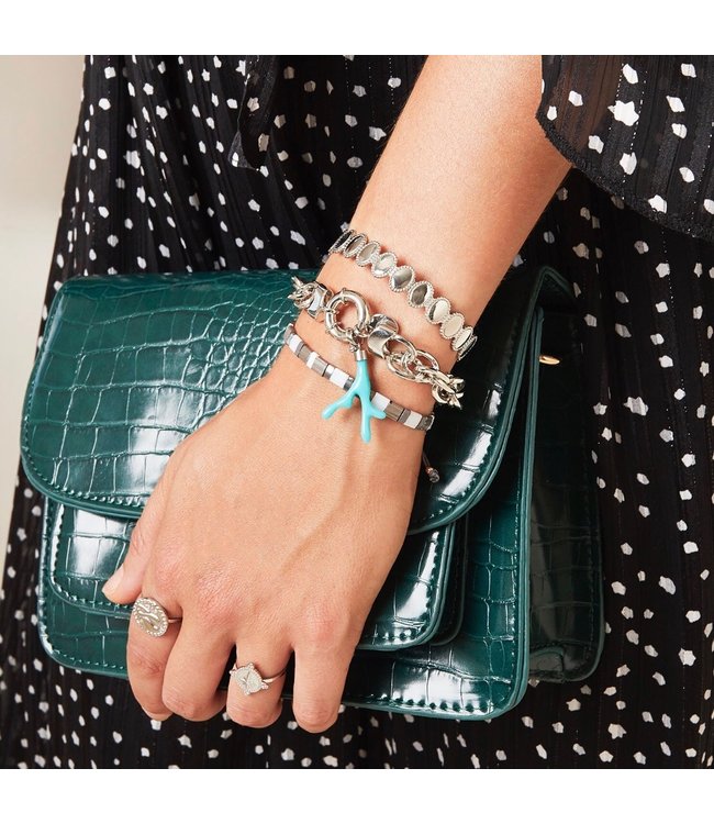 Chunky Chain Ring Bracelet