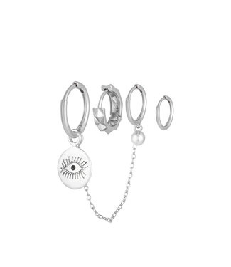 Diamond Eye Earrings Set