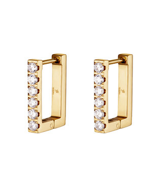 Diamond Rectangle Earrings