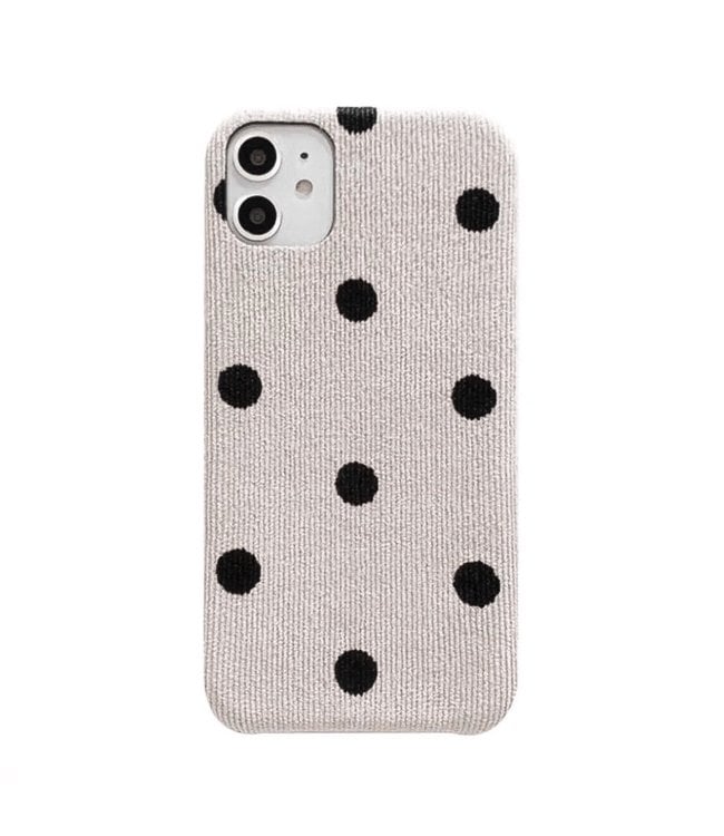 Dots Rib Phone Case / Beige