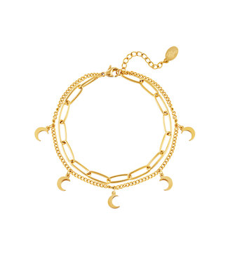 Double Moon Bracelet