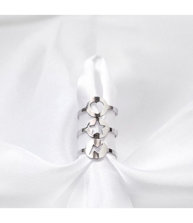 Cut Out Thunderbolt Ring