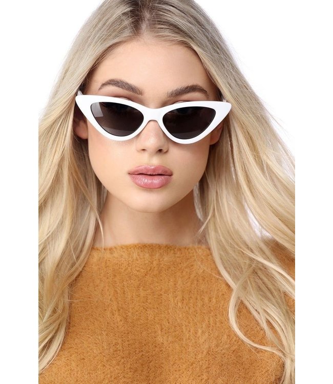 Gigi Cateye Sunglasses / White