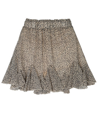 Flowy Panther Skirt / Beige