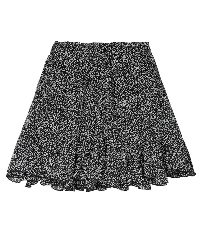 Flowy Panther Skirt / Black