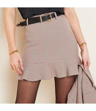 Elegant Lady Skirt / Red Brown