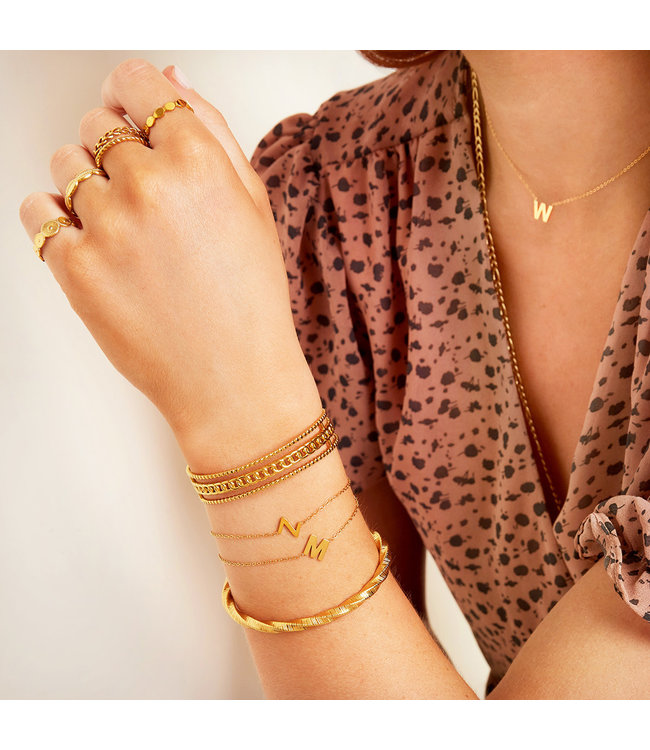 Gold Initial Bracelet