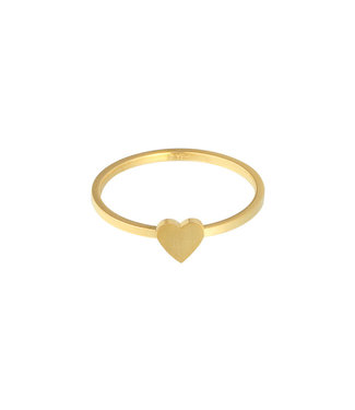 Gold Heart Statement Ring