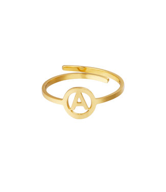 Gold Initial Ring