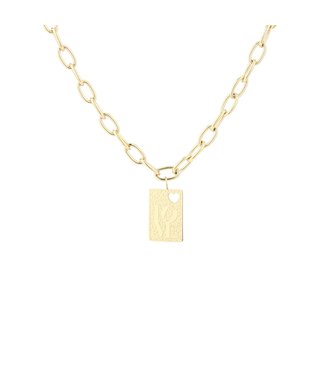 Gold Love Chain Necklace