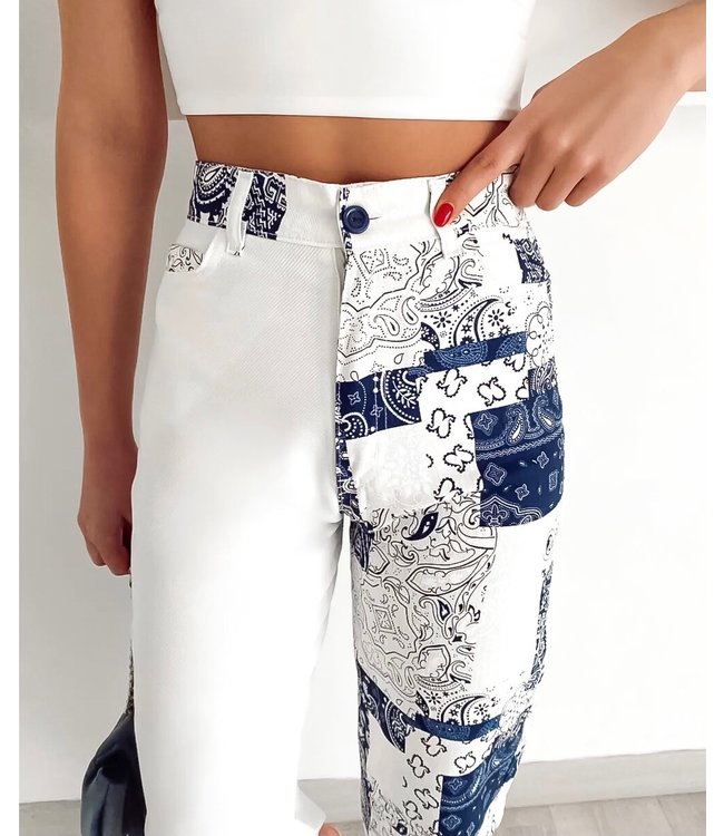 Printed Style Jeans