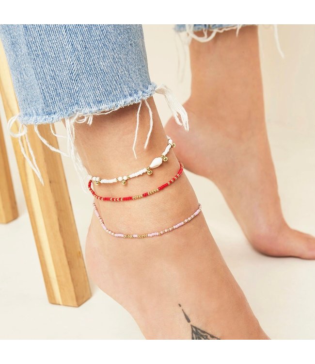 Fun Fair Anklet / White
