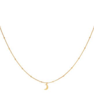 Gold Moon Necklace