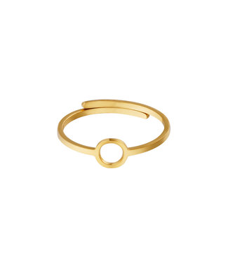 Gold Open Circle Ring