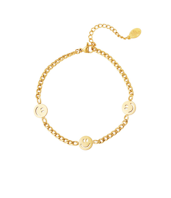 Gold Original Smiley Bracelet