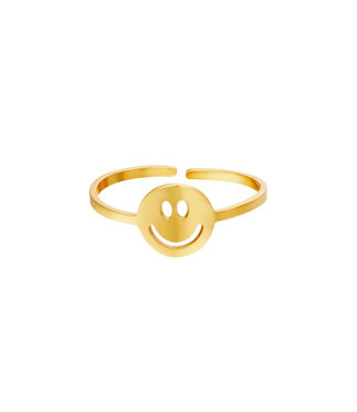 Gold Original Smiley Ring