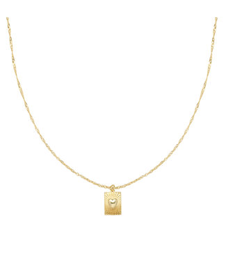 Gold Show me Love Necklace