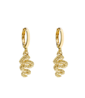 Gold Snake Earrings