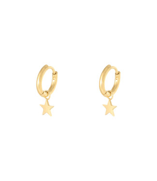 Gold Star Earrings