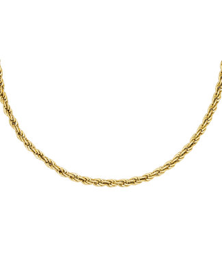 Gold Twisted Chain Necklace