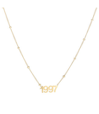 Gold Year of Birth Necklace