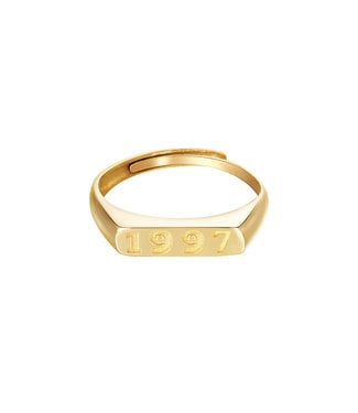 Gold Year of Birth Ring