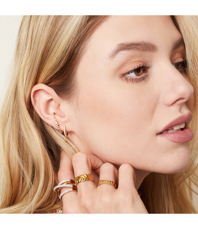 Gold Galactic Piercing Earcuff