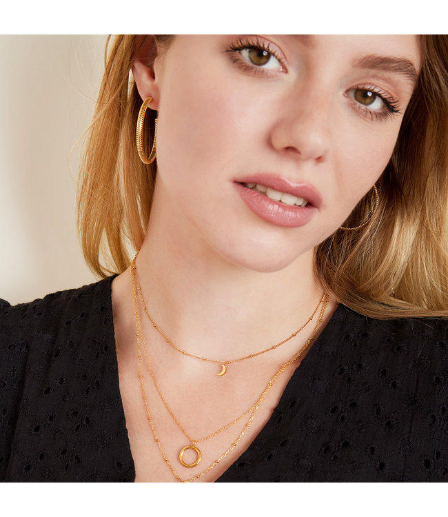 Gold Moon Necklace