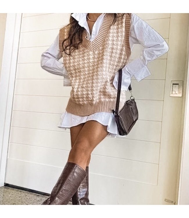 Pied de Poule Spencer / Camel