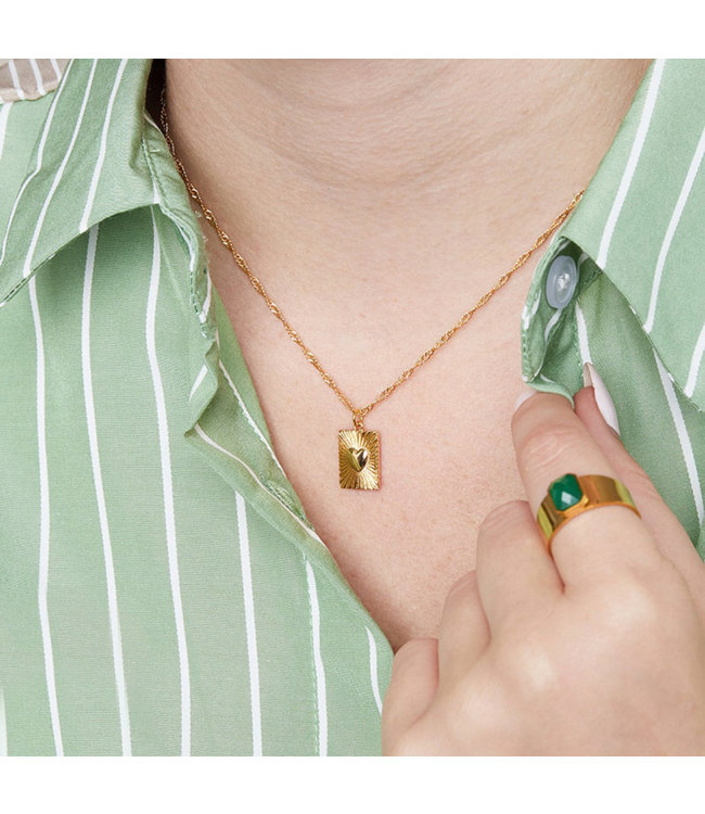 Gold Show me Love Necklace