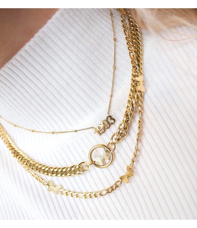 Gold Year of Birth Necklace