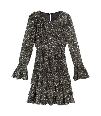 Lenna Flower Dress / Black