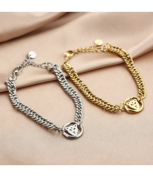 Leopard Circle Bracelet